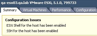 VMware SSH warning