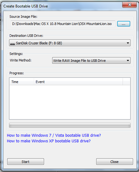 Mountain Lion bootable USB 2