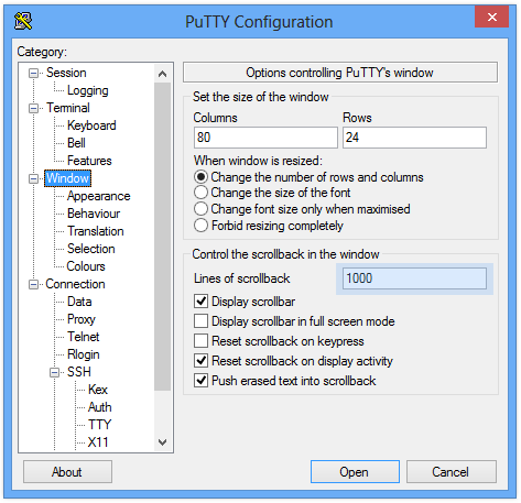 putty configuration tips 1