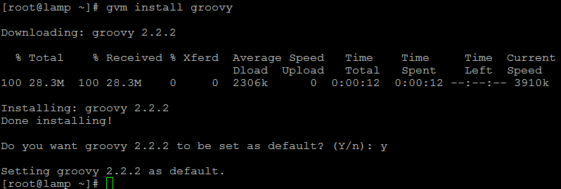 centos groovy install