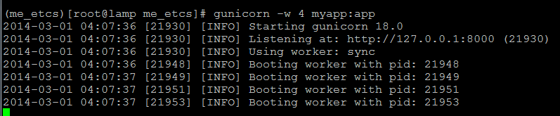 centos gunicorn