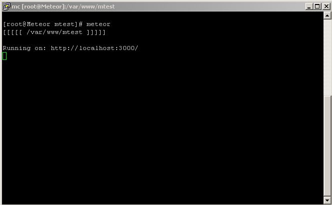 centos meteor.js