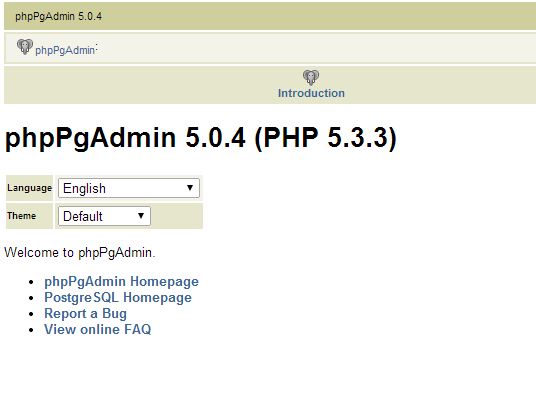 centos phppgadmin
