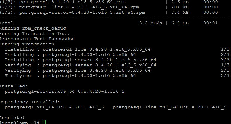 centos postgresql