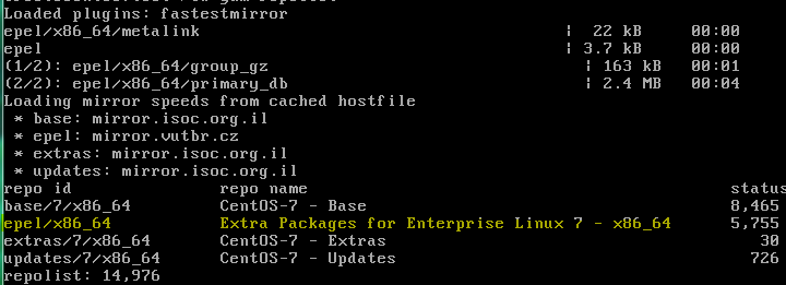 centos-epel-repolist