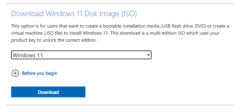 Windows 11 installation