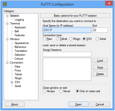Remote Desktop over SSH using PuTTY