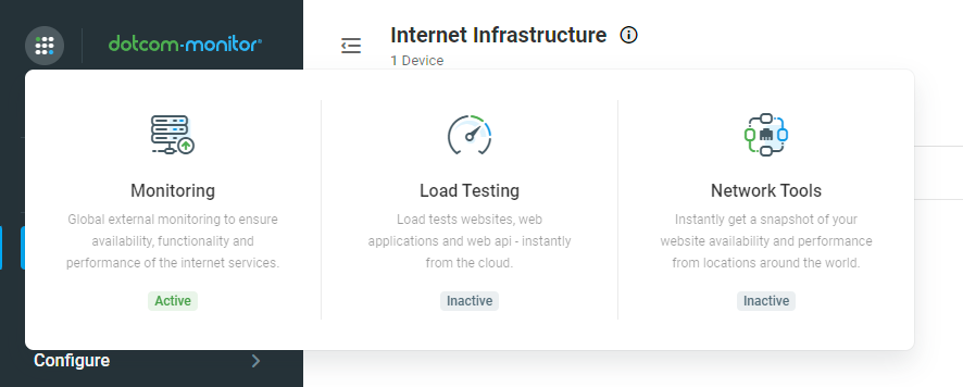Dotcom-Monitor website monitoring features