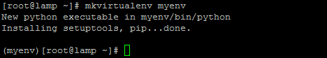 mkvirtualenv