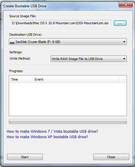 create usb boot disk for mac os x lion