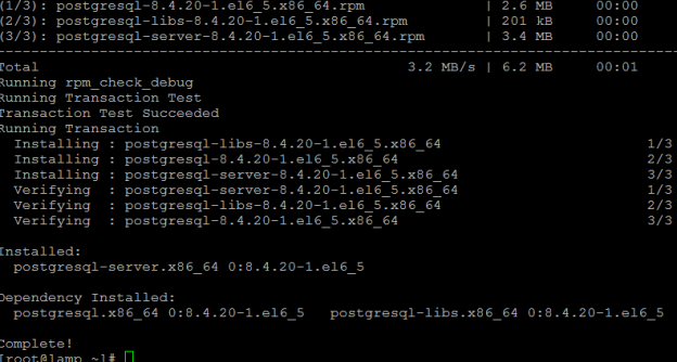 postgresql install amazon linux 2