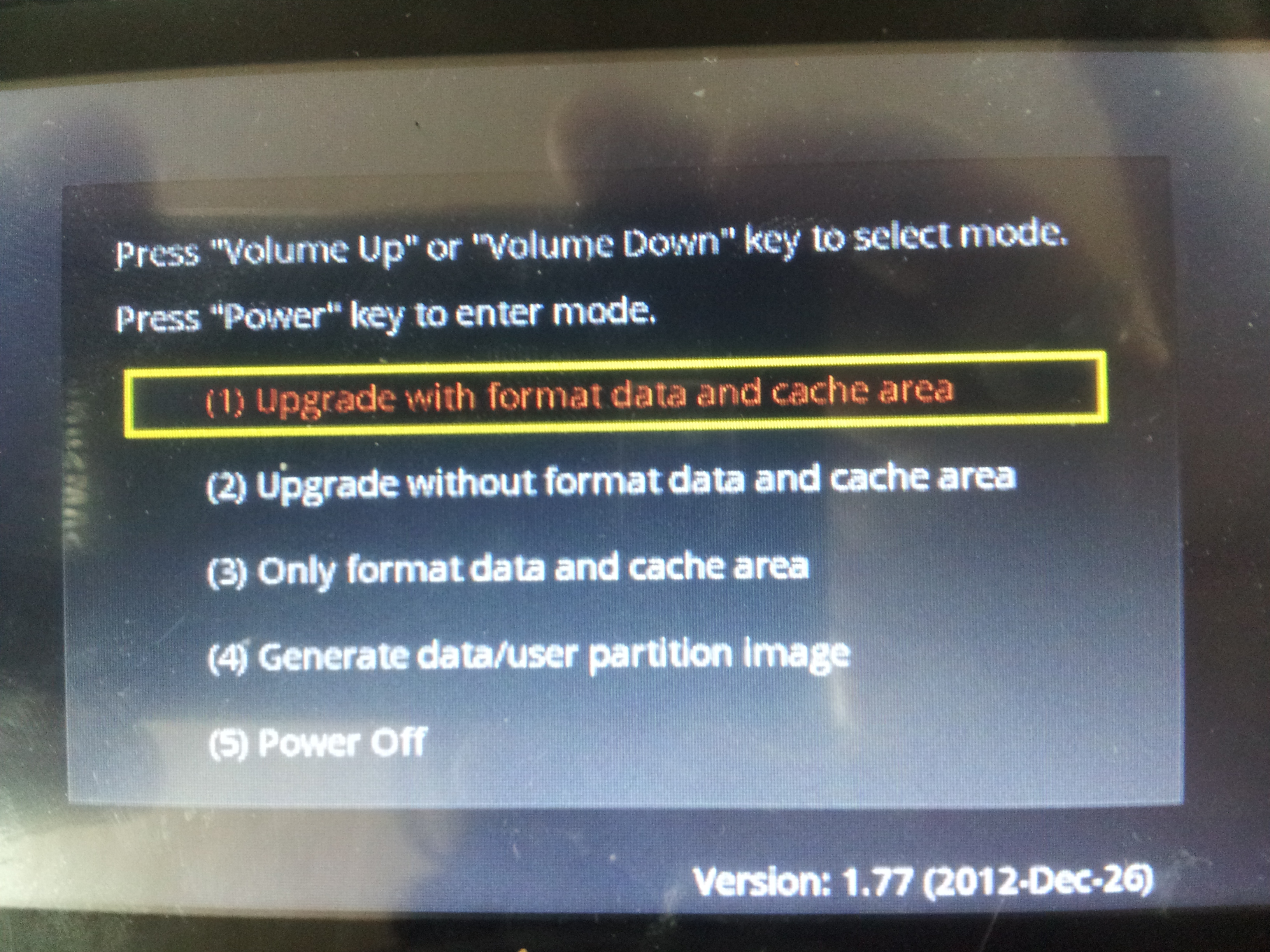 ydpg17 reset