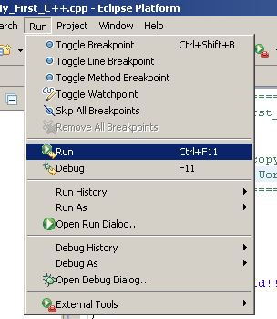 eclipse-c++-run